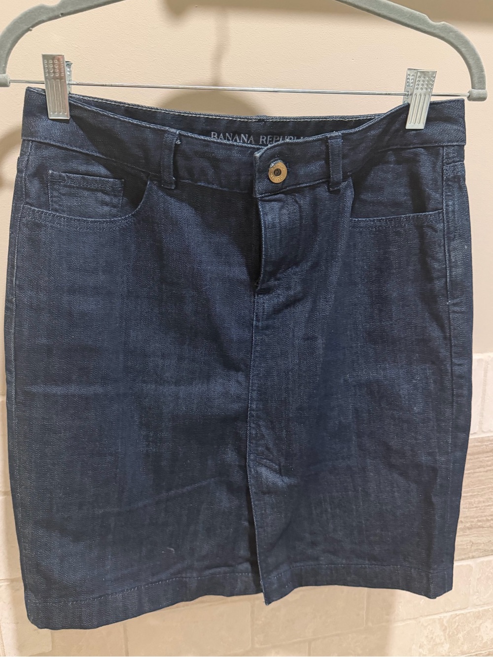 Banana Republic Navy Blue Denim Skirt
